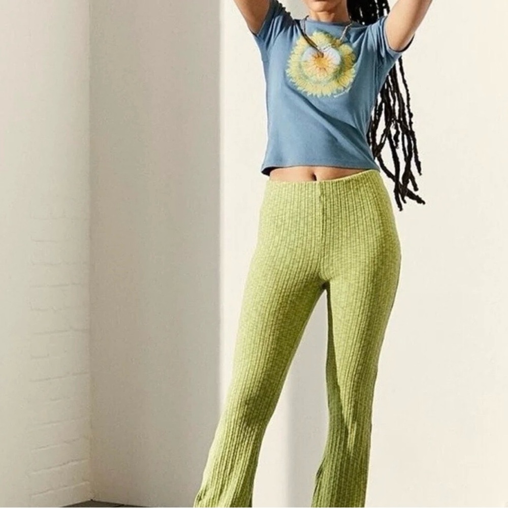 Urban Outfitters Rosie Ribbed Flare Pants